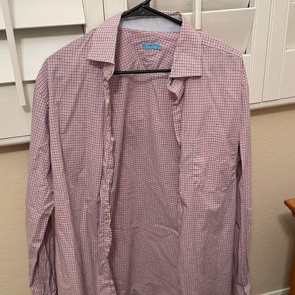 Men's Pink Checkered Shirt
